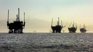 oil rigs, Santa Barbara