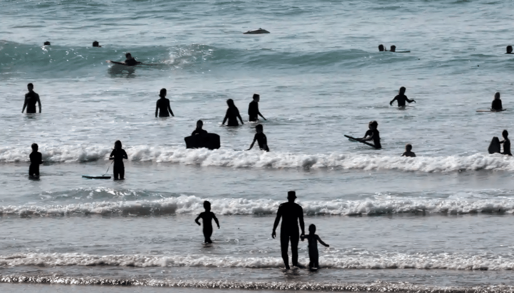 Sea bathers